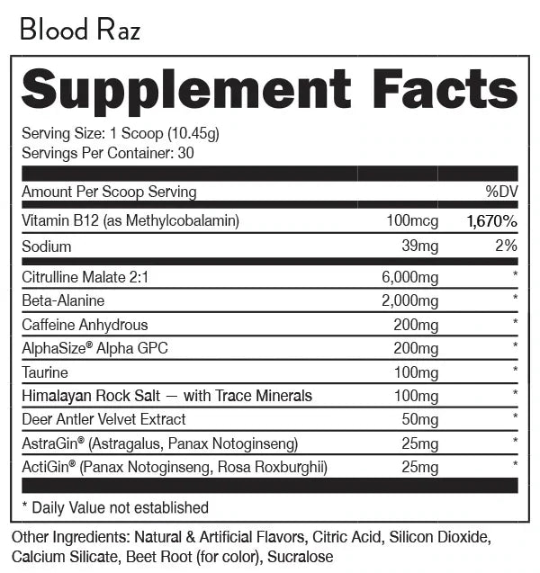 Bucked Up Pre-Workout