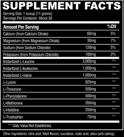 Confined Essential EAA + BCAA