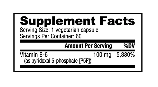 Vitamin B-6 P5P 100mg