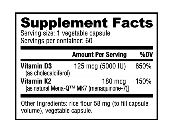 Vitamin D3 K2