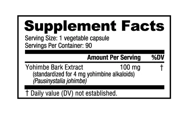 Yohimbe 4mg