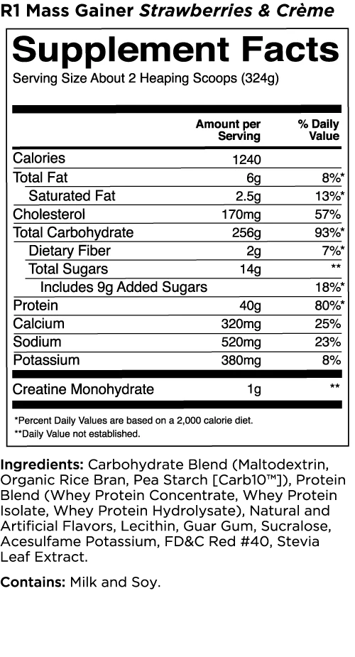 Rule 1 Mass Gainer