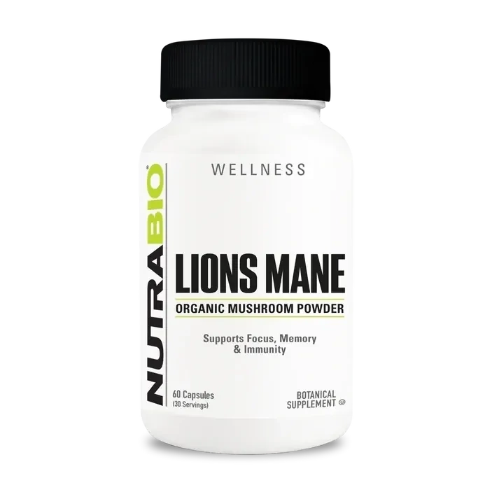 NutraBio Organic Lion's Mane 500mg